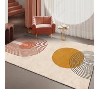 Tapis chauffant électrique en graphène, amovible, grande surface, tapis chauffant au sol à température réglable, chauffe-pieds silencieux et antidérapant pour salon et chambre à coucher(C,100x200cm)