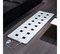 Tapis chauffant électrique en graphène, tapis chauffant pour sol avec minuterie, chauffage rapide, chauffe-pieds, chauffage d'intérieur, pour bureau et maison(A,50x180cm)