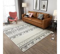Tapis chauffant électrique en graphène, température réglable, doux et moelleux, chauffe-pieds avec minuterie, chauffage rapide pour le salon(D,80CM*160CM/31.4 * 62.9in)