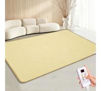 Tapis chauffant électrique, grand tapis chauffant pour animaux | Température réglable Tapis de sol chauffant, chauffe-pieds imperméable pour yoga, pilates et exercices(B,50x200cm)