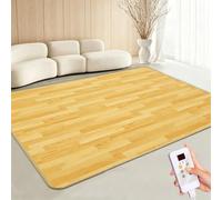 Tapis chauffant électrique, grand tapis chauffant pour animaux | Température réglable Tapis de sol chauffant, chauffe-pieds imperméable pour yoga, pilates et exercices(C,50x200cm)