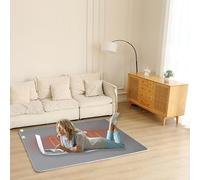 Tapis Chauffant Électrique Infrarouge Avec Thermostat Réglable Sur 60 Niveaux, Chauffage Radiant Infrarouge Au Sol, Idéal Pour le Bureau Et la Maison(50 * 200CM)