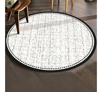 Tapis chauffant électrique rond de 120 cm avec détecteur de présence et température réglable, idéal pour la chambre, le salon et les animaux de compagnie(B)