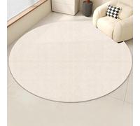 Tapis chauffant électrique rond de 120 cm avec détecteur de présence et température réglable, idéal pour la chambre, le salon et les animaux de compagnie(C)