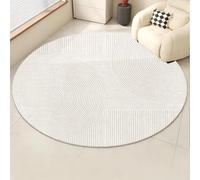 Tapis chauffant électrique rond de 120 cm avec détecteur de présence et température réglable, idéal pour la chambre, le salon et les animaux de compagnie(D)