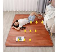Tapis chauffant électrique sous le bureau, grande surface chauffante, minuterie de 1 à 12 h, thermostat réglable sur 60 niveaux, chauffe-pieds étanche(80 * 180CM/31.4 * 70.8in)