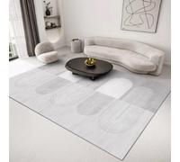 Tapis chauffant électrique, tapis de sol chauffant portable, chauffe-pieds chauffant avec minuterie, chauffage d'intérieur pour grand salon ou chambre à coucher(C,70.87x78.74in)