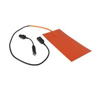 Tapis chauffant en silicone 12 V 100 W avec thermostat, plaque chauffante électrique flexible pour sacs de livraison de nourriture, appareil de maintien au chaud pour pizza et restauration, orange