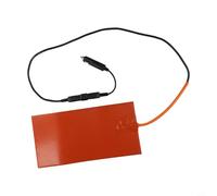 Tapis chauffant en silicone 12 V 100 W pour sacs de livraison de nourriture, chauffe-pizza et coussins chauffants avec cordon d'alimentation amovible de 1 mètre et thermostat de protection contre la