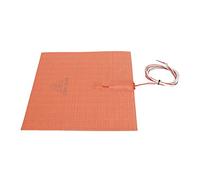 Tapis Chauffant en Silicone Haute efficacité de Conversion Thermique Orange 600W Coussin Chauffant en Silicone 220V avec Adhésif pour Imprimante 3D