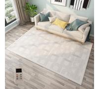 Tapis chauffant, grand tapis de sol chauffant avec minuterie, température réglable, chauffe-pieds pour l'hiver sous le bureau, pour salon ou salle de yoga(C,140 * 200CM/55.1 * 78.7in)