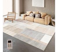 Tapis chauffant, grand tapis de sol chauffant avec minuterie, température réglable, chauffe-pieds pour l'hiver sous le bureau, pour salon ou salle de yoga(B,140 * 200CM/55.1 * 78.7in)
