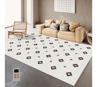 Tapis chauffant, grand tapis de sol chauffant avec minuterie, température réglable, chauffe-pieds pour l'hiver sous le bureau, pour salon ou salle de yoga(A,160 * 240CM/62.9 * 94.4in)