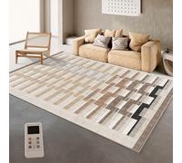 Tapis chauffant, grand tapis de sol chauffant avec minuterie, température réglable, chauffe-pieds pour l'hiver sous le bureau, pour salon ou salle de yoga(D,80 * 160CM/31.4 * 62.9in)