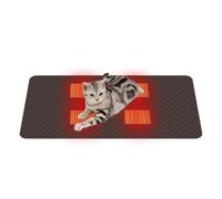 Tapis chauffant pour chat - Tapis chauffant USB pour animal domestique 4 zones, coussin chauffant réglable 5 V pour chats et chiens | Design respirant et portable | Parfait pour la détente en