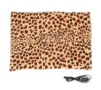 Tapis chauffant pour chat - tapis chauffant USB pour animaux de compagnie pour chats chiens couverture chauffante pour chiots lavable pliable contrôle de la température à 3 niveaux de grands