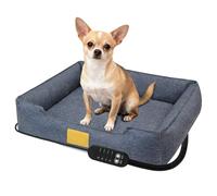 Tapis chauffant pour chien - Alimenté par USB 4 températures pour un confort hivernal | Tapis en tissu doux avec fonction minuterie, tapis chauffant pour chiot, chaton, intérieur, salon, balcon