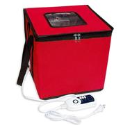 Tapis Chauffant pour étuve à Pain, boîte d'épreuve de pâte avec Chauffage, Tapis Chauffant de Fermentation de levain, boîte de levée de Pain Portable pour la Fabrication du Pain (Rouge, 43 x 43 cm)