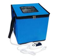 Tapis Chauffant pour étuve à Pain, boîte d'épreuve de pâte avec Chauffage, Tapis Chauffant de Fermentation de levain, boîte de levée de Pain Portable pour la Fabrication du Pain (Bleu, 43 x 43 cm)