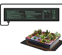 Tapis chauffant Pour Germination de Plantes, Tapis chauffant Tapis chauffant Reptile Terrarium Brasserie Température Coussin chauffant Animaux Mat Réchauffeur Lit Tapis, 10x52.5cm