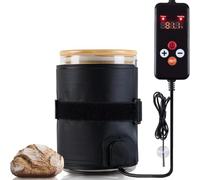 Tapis Chauffant pour Pain, Chauffe Levain avec Régulateur de Température et Capteur NTC, Enveloppe Chauffante pour Pot de Levain pour la Fermentation de la Cuisine, 48.3X12.7CM