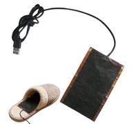 Tapis Chauffant Pour Pieds, Réchauffeur USB En Fibre De Carbone, 11x16 Cm Pad Chauffant Pour Pieds En Fibre De Carbone, Pour Tapis De Souris Chaussures Gants Mains Chaussettes Maison Hommes Femmes