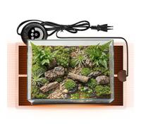 Tapis chauffant pour serpent Chauffe-Serpent 7 W à Température Réglable | Tapis Chauffant Enfichable 15 x 28 cm Aquarium Bernard-L'ermite Pour Terrarium De Gecko Dragon Barbu Tortue