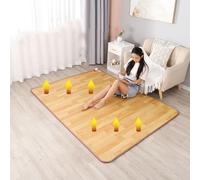 Tapis chauffant pour sol, chauffage rapide en 30 secondes, température réglable sur 60 niveaux, avec minuterie, pour la maison et le bureau(80 * 180CM/31.4 * 70.8in)