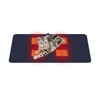 Tapis Chauffant Réglable Pour Animaux De Compagnie - Lit Chauffant Alimenté Par USB, Conception À 4 Zones À Chaleur Rapide, Surfac Confortable Et Respirante | Solution De Chauffage Confortable Pour C