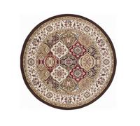 Tapis chauffant rond bohème de 120 cm, chauffage électrique rapide au graphène, pliable et portable avec base antidérapante, idéal pour la chambre, le salon et le repos(Style 1)