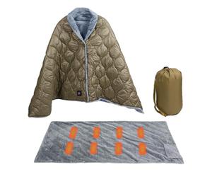 Tapis Chauffant USB À Usages Multiples 160x70cm 3 Niveaux De Substance Immunisée Contre L'eau Transportable À Couverture De Voyage USB Dense Pour Temps Froid