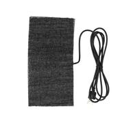 Tapis chauffant USB en fibre de carbone 5 V pour usage professionnel et amateur - Élément chauffant noir 20 x 10 cm, plage de température de 35 à 45 °C - Flexible et lavable - 1