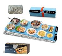 Tapis chauffant XXL avec coussin isolant, 101,6 x 38,1 cm, 550 W, tapis chauffant électrique avec 7 températures, 8 réglages de minuterie, silicone de qualité alimentaire ultra épais