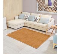 Tapis Chauffants Électriques - Grand Imitation Bois, Chauffage D'appoint For La Maison, Chauffe-pieds Sous Le Bureau For Et(100 * 200cm)
