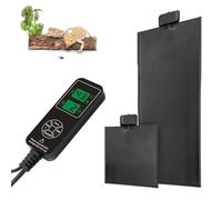 Tapis Chauffants Pour Vivarium Reptile 5-220w, Tapis De Chauffage Pour Animaux Pour Tortue, Serpents, Lézard, Gecko, Plantes Semées, Tapis Chauffants Réglables Pour Aquarium D'amphibie 16.5*32cm(14W)