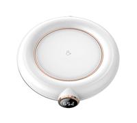 Tapis Chauffe-tasse USB | 3 - Réglages de température 55 ° C / 65 ° C / 75 ° C | Coussin chauffant intégré pour tasse à café/bouteille de lait/tasse à thé | Auto Shutdown & Grip Base (White)