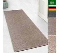 Tapis Chemin de/effet sisal | tissé à plat avec Tiger Eye Structure de | parfaitement avec label bien | combinable avec tapis d'escalier, Plastique, taupe, Teppich / Läufer 80x150cm (BxL)