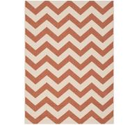 Tapis Chevron en polypropylène Orange/Beige 122 x 170 cm
