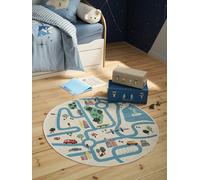Tapis circuit rond Varsity écru TU