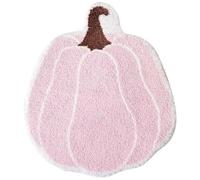 Tapis Citrouille 38,1 X 58,4 Cm En Forme De Citrouille, Tapis D'halloween, Mignon Et Doux En Peluche, Décoration De Salle De Bain D'automne, Tapis Antidérapant Absorbant L'eau, Tapis De Salle De Bain