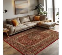 Tapis classique CARPETTEX - Rouge - 160 x 230 cm - Motifs orientaux tissés