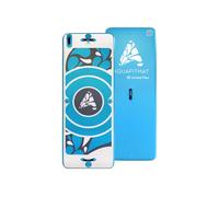 Tapis Coaching Aquafitmat Waterflex 220x81x12cm - Anti-Dérapant En Eva - Grande Stabilité - Bleu Et Blanc - Double Couche