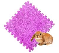 Tapis cochon d'inde Tapis de literie imperméable et antidérapant, petits articles for animaux compagnie, lapin, très absorbant, tapis pipi for , 4/10 pièces pour animaux compagnie(Purple,10Pcs)