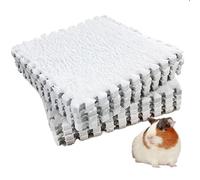 Tapis cochon d'inde Tapis de literie imperméable et antidérapant, petits articles for animaux compagnie, lapin, très absorbant, tapis pipi for , 4/10 pièces pour animaux compagnie(White,10Pcs)