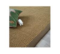 Tapis Coco - Delhi panama - Ganse coton marron - 140 x 200 cm