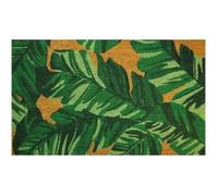 Tapis coco naturel feuilles 45x75cm