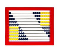 Tapis ? code couleur pour boulier de bureau ? 2 couleurs avec cadre rouge de Learning Resources