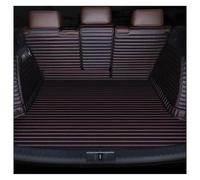 Tapis Coffre Arrière pour Lincoln pour Navigator pour Aviator pour Corsair 2020-2022 Tapis Coffre Voiture en Cuir Rayé Couverture Complète Personnalisé(Black Red Full Package)