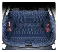 Tapis Coffre Doublure for GAC for EMZOOM GS3 2023 2024 Car Boot Mat Rear Trunk Liner Cargo Leather Floor Carpet Tray Protector Mats(Full Set Blue,D)