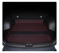 Tapis Coffre Doublure for GAC for EMZOOM GS3 2023 2024 Car Boot Mat Rear Trunk Liner Cargo Leather Floor Carpet Tray Protector Mats(Main Pad Black Red,C)